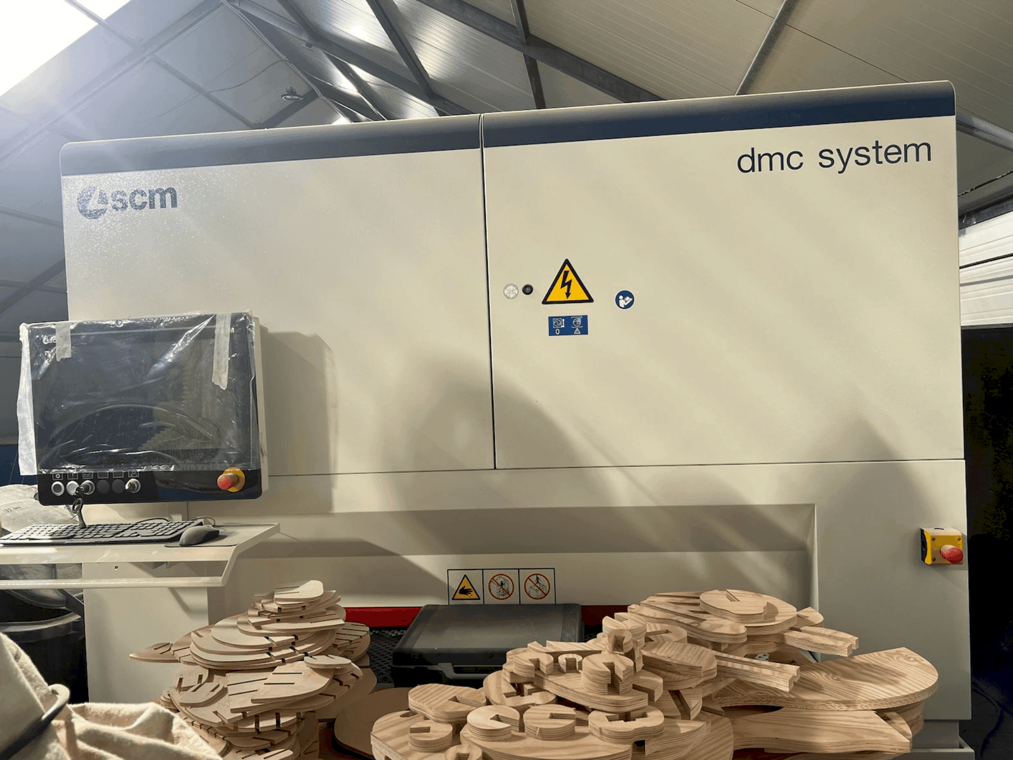 Front view of SCM DMC SYSTEM machine