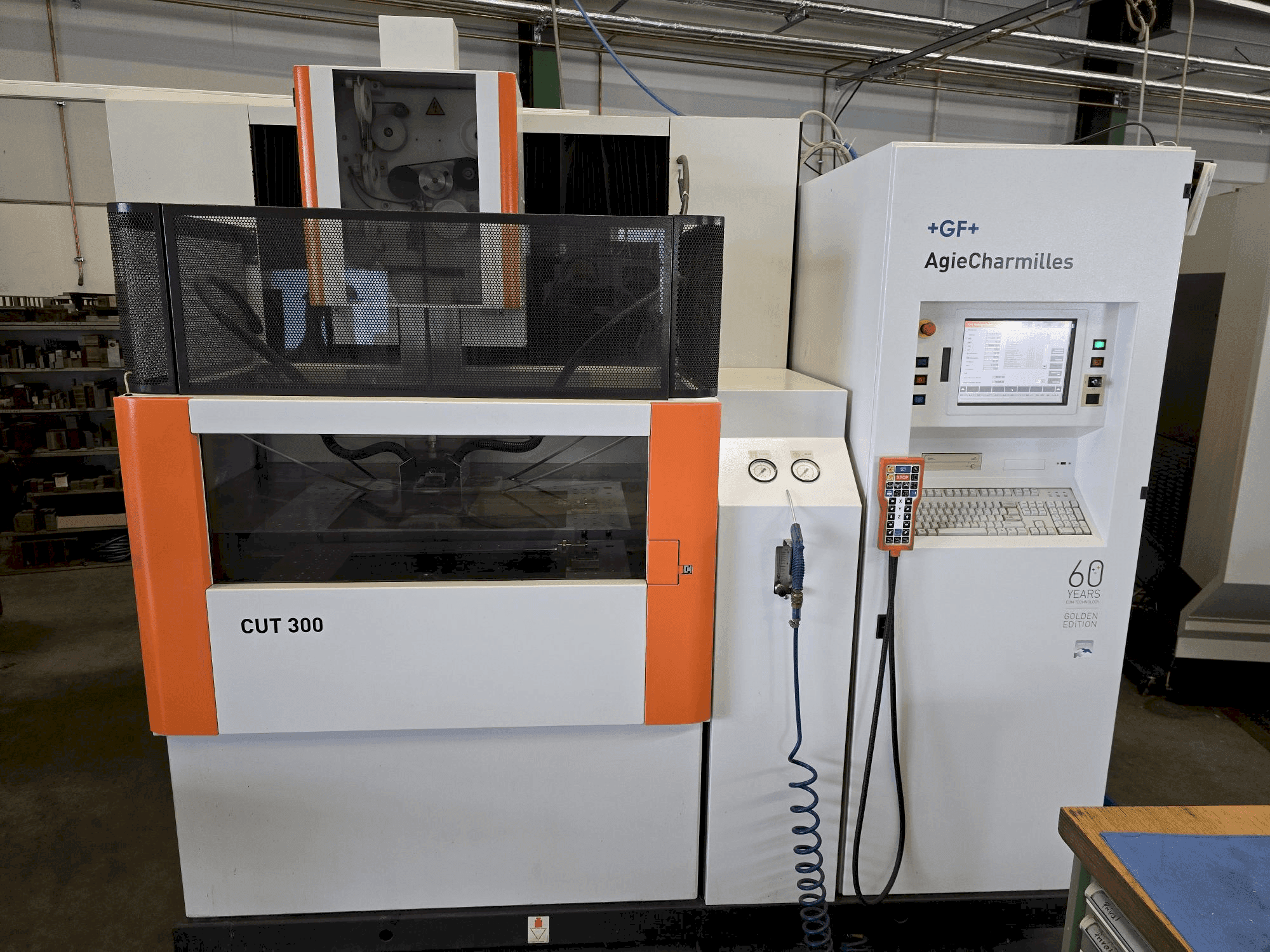 Front view of AgieCharmilles CUT 300 machine