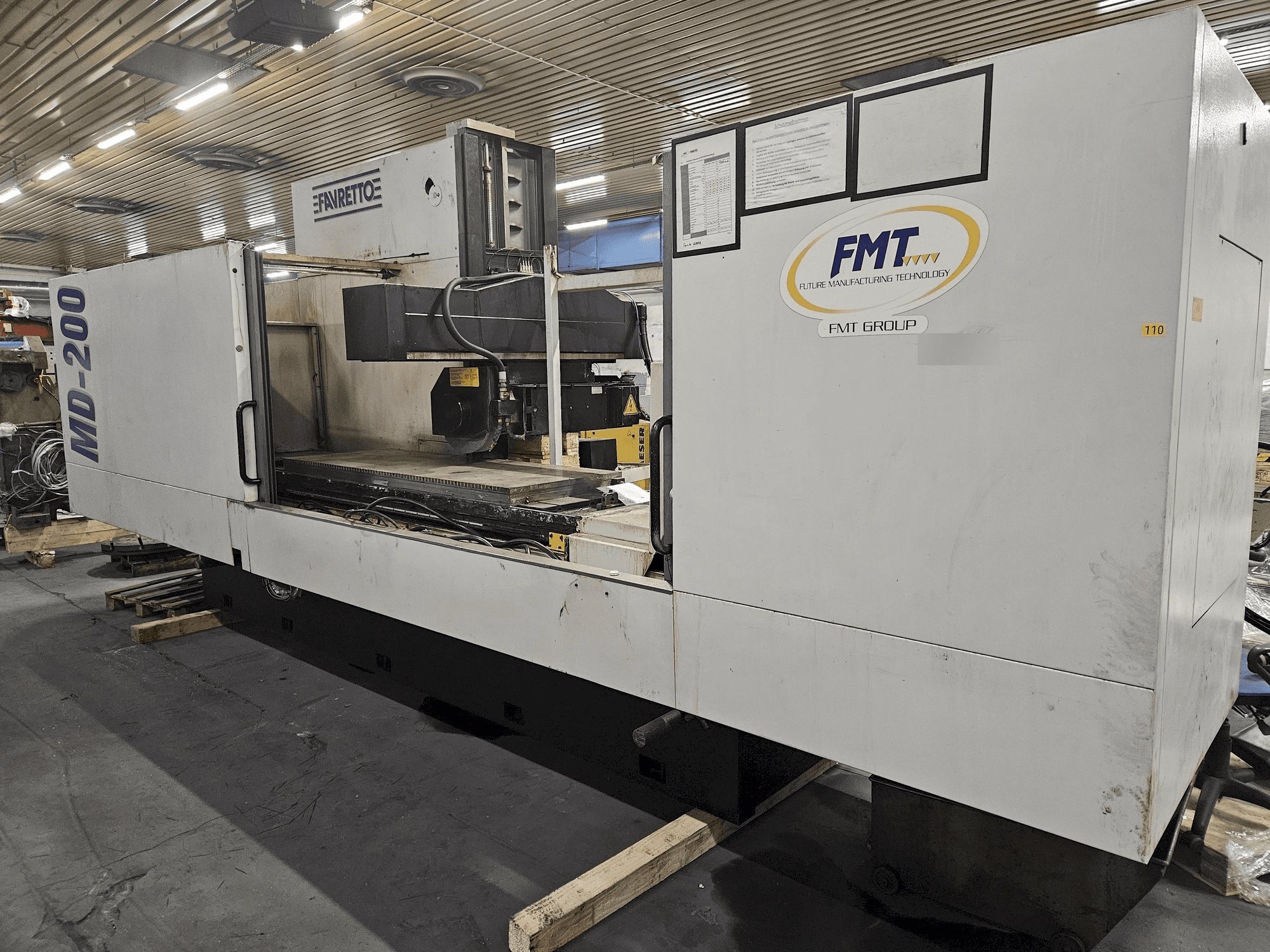 Front view of FAVRETTO MD 200 machine