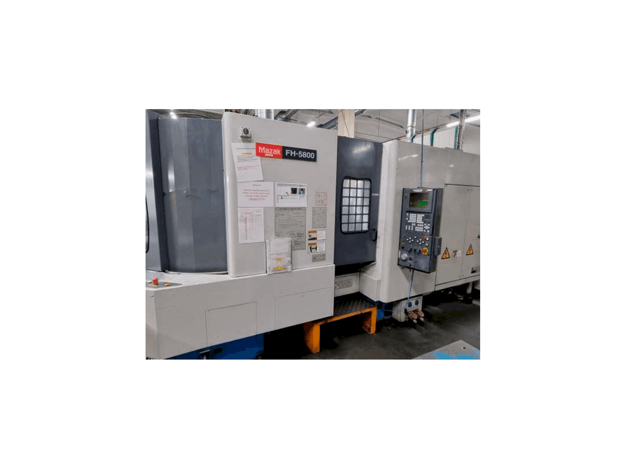 Front view of Mazak FH 5800 machine