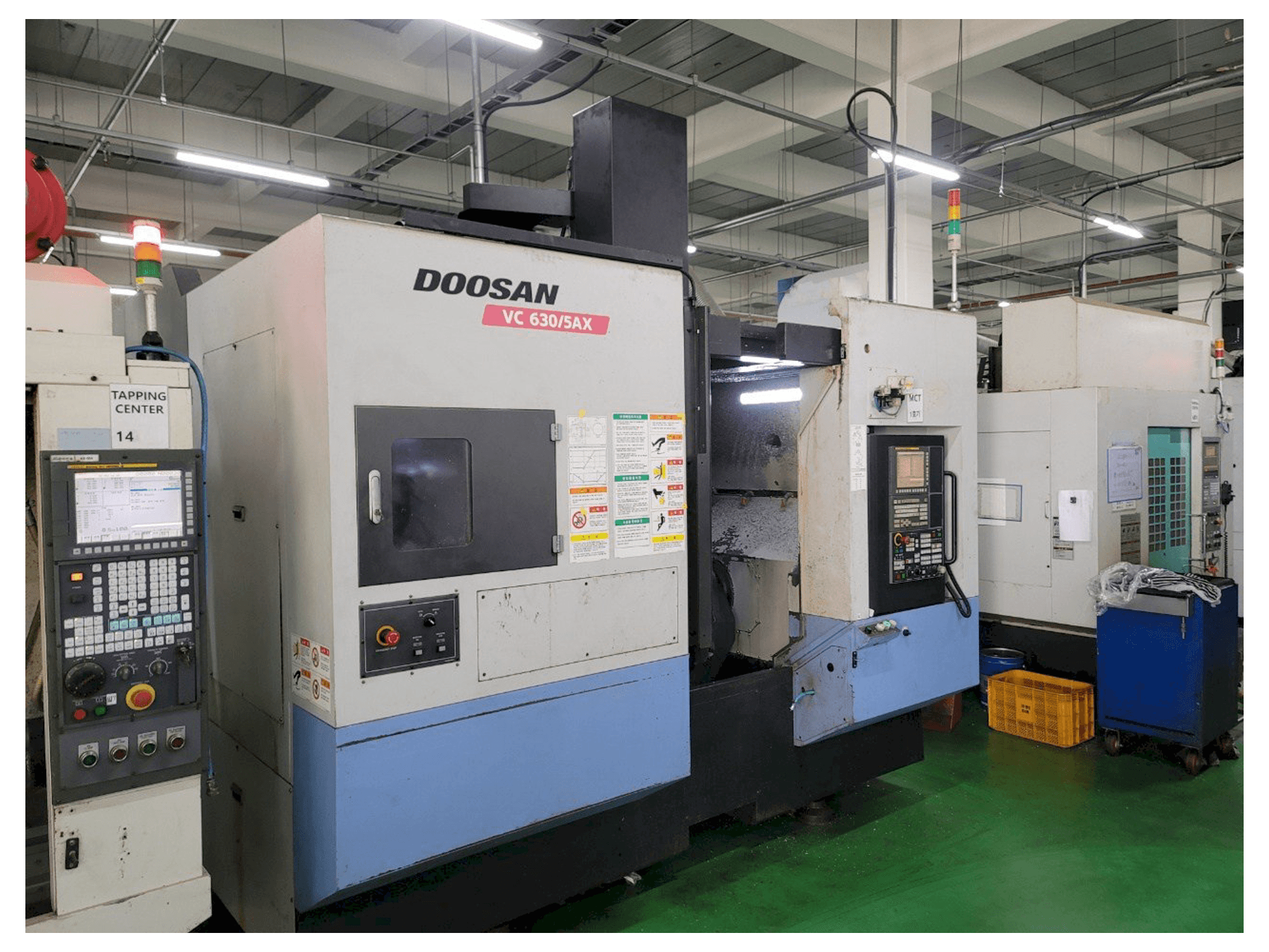Front view of Doosan VC 630/5AX machine