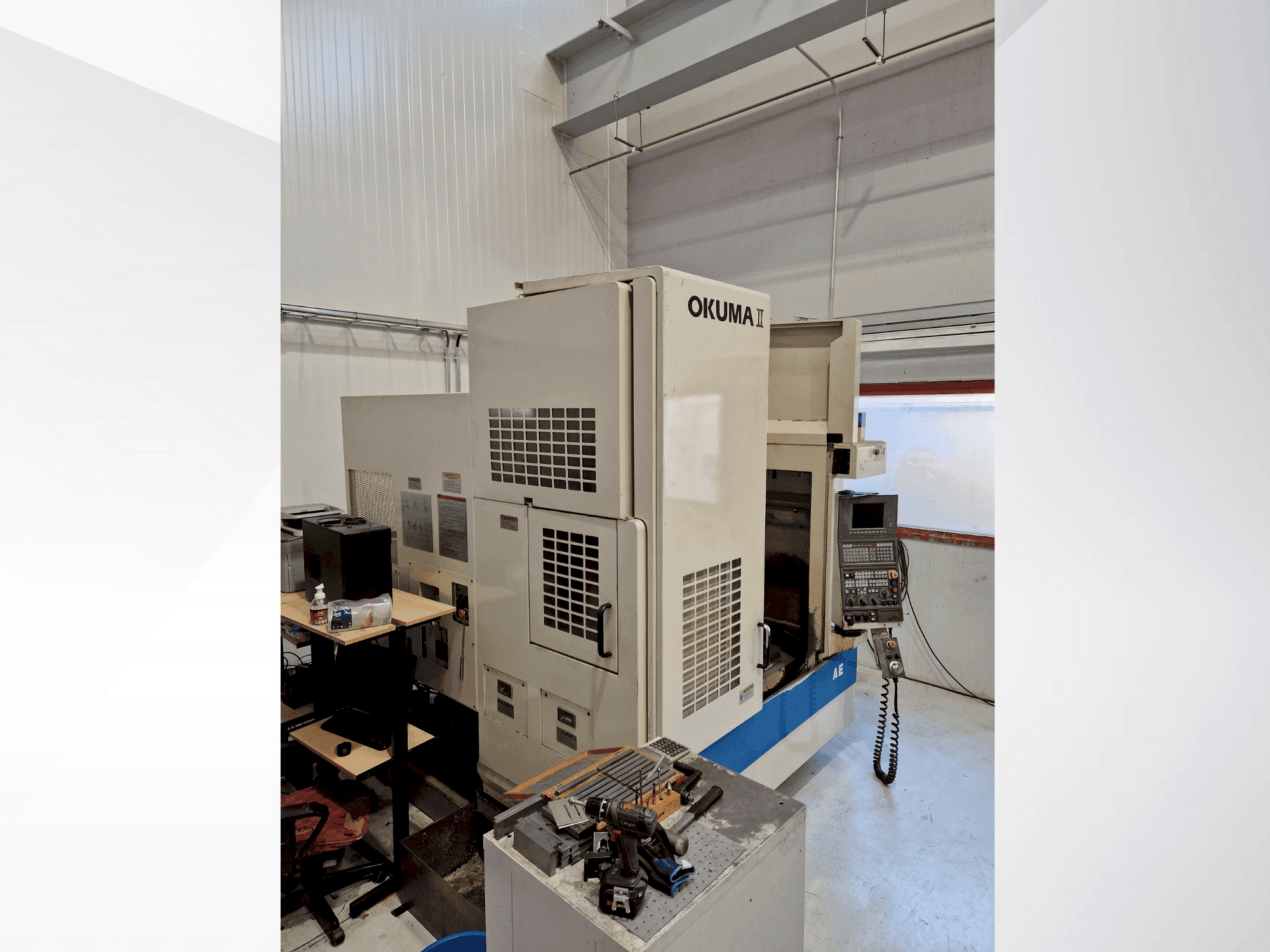 Front view of Okuma MX-45 VAE (1996) machine