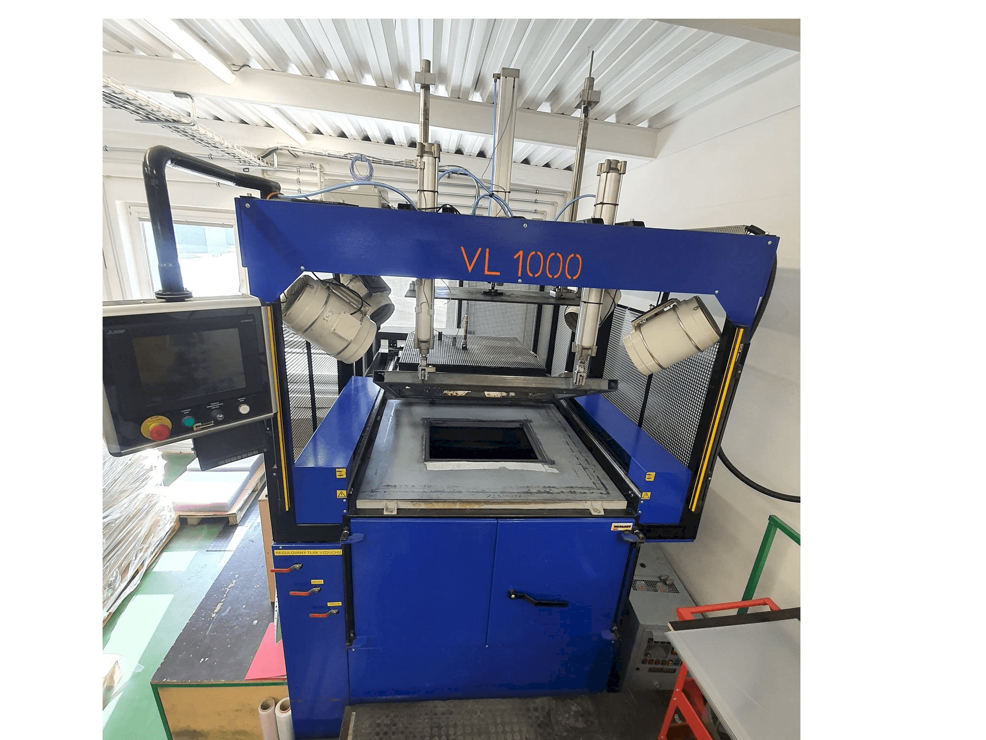 Front view of Koplast VL 1000 machine