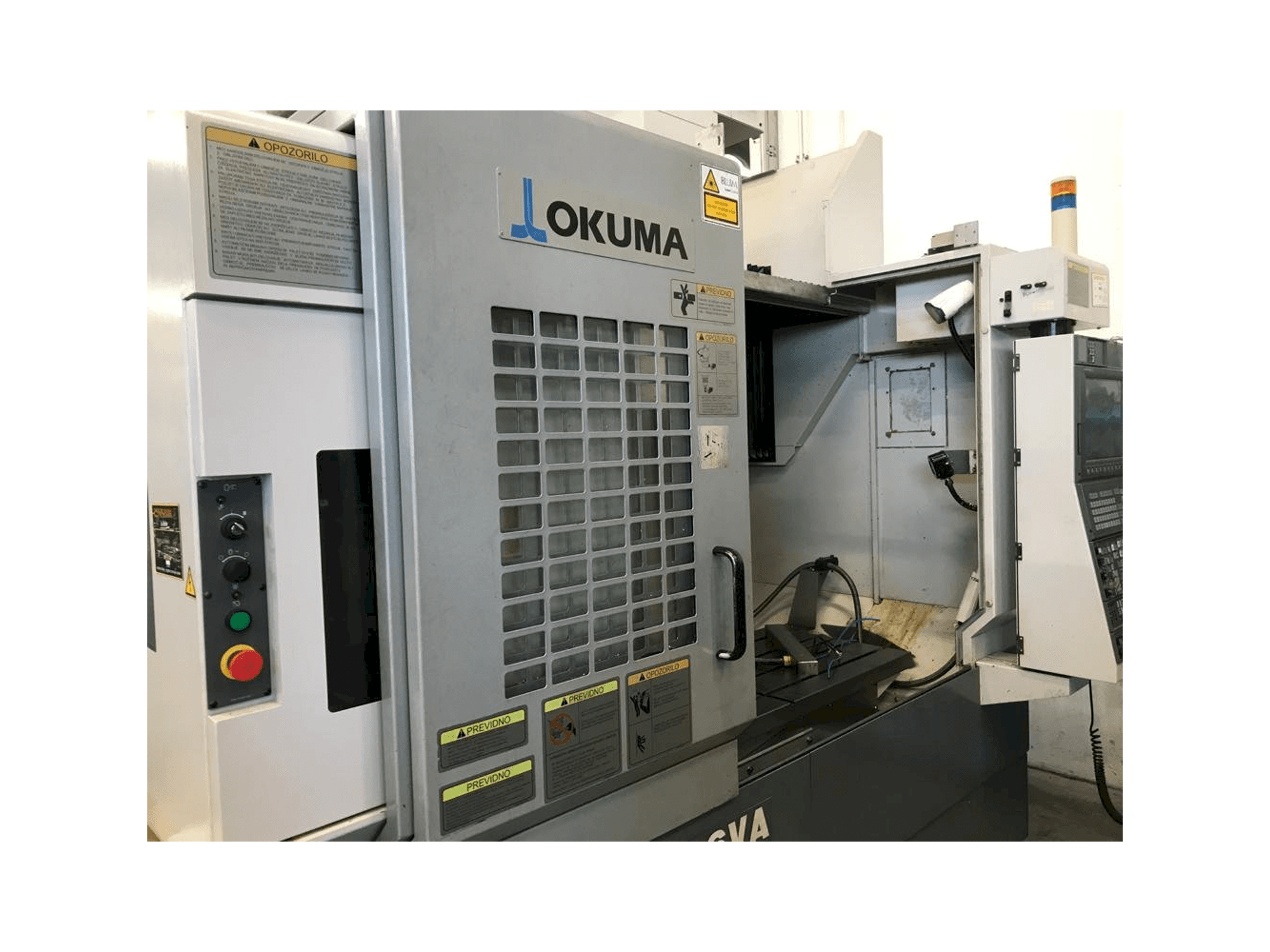 Front view of Okuma MB 56 VA machine