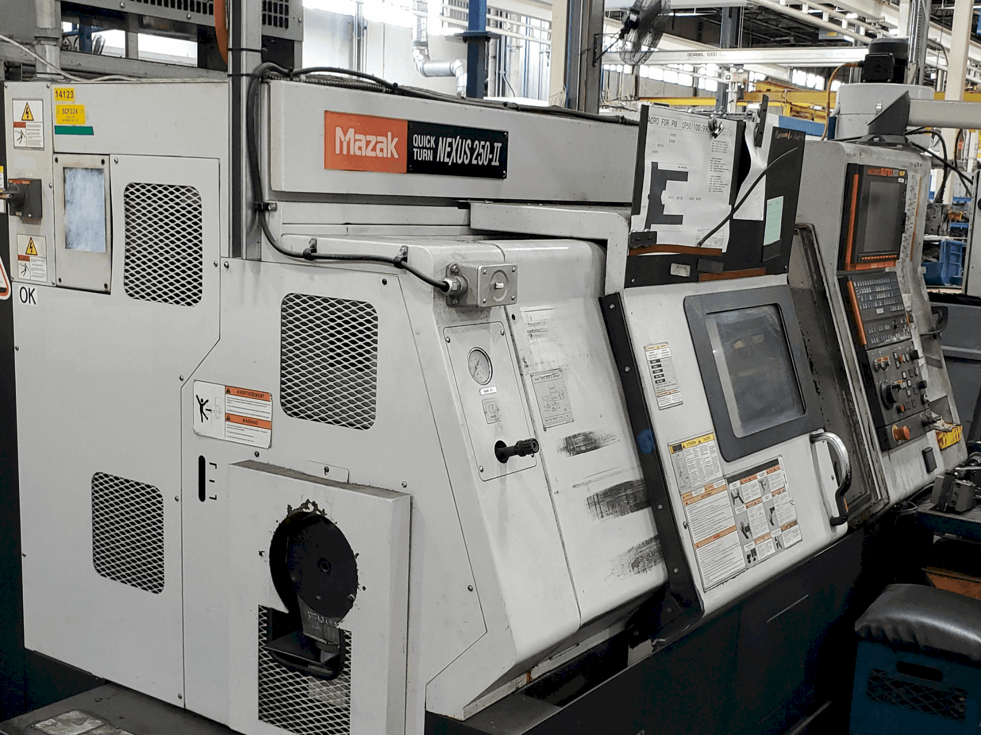 Front view of Mazak QTN 250-II machine