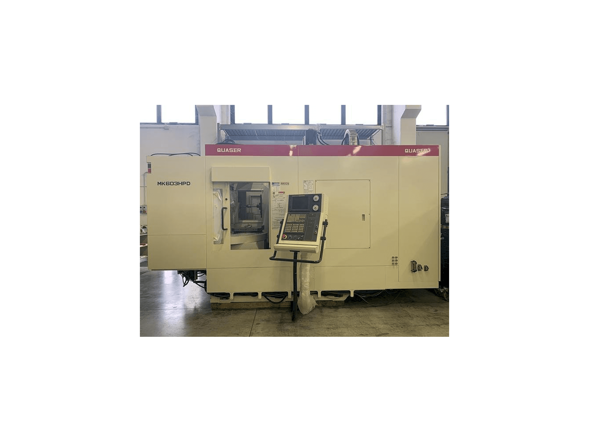 Front view of Quaser MK603HPD machine