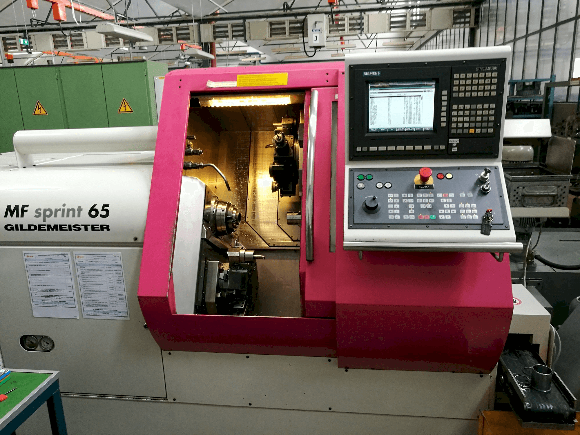 Front view of Gildemeister MF Sprint 65 machine