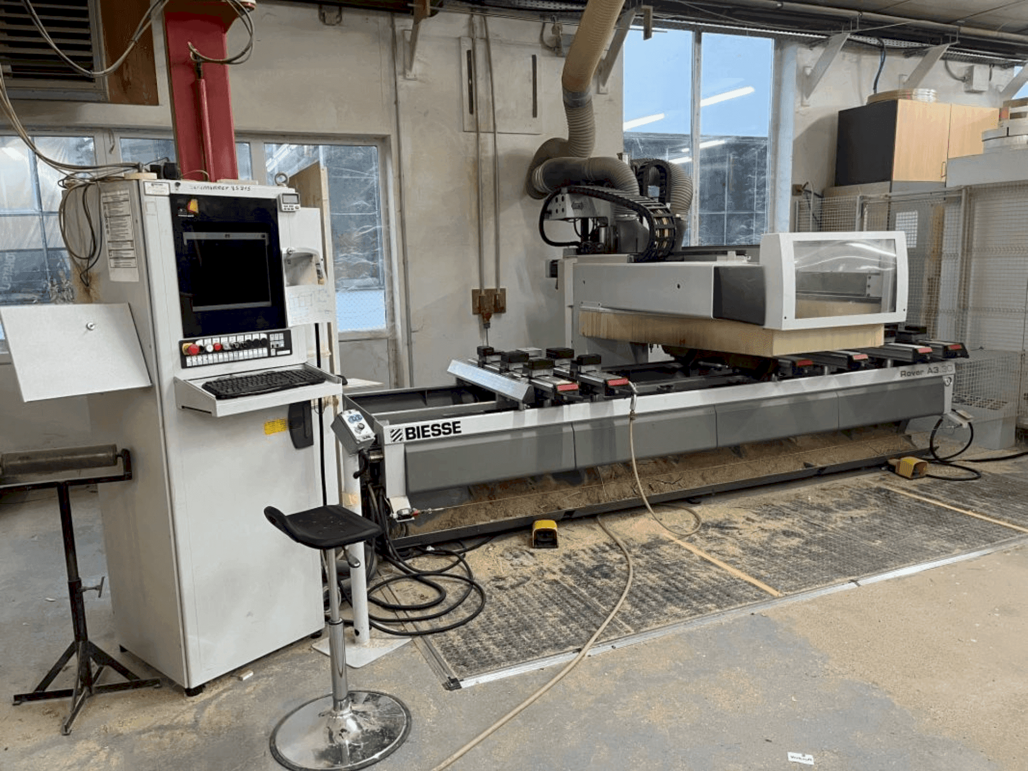 Front view of BIESSE ROVER A machine