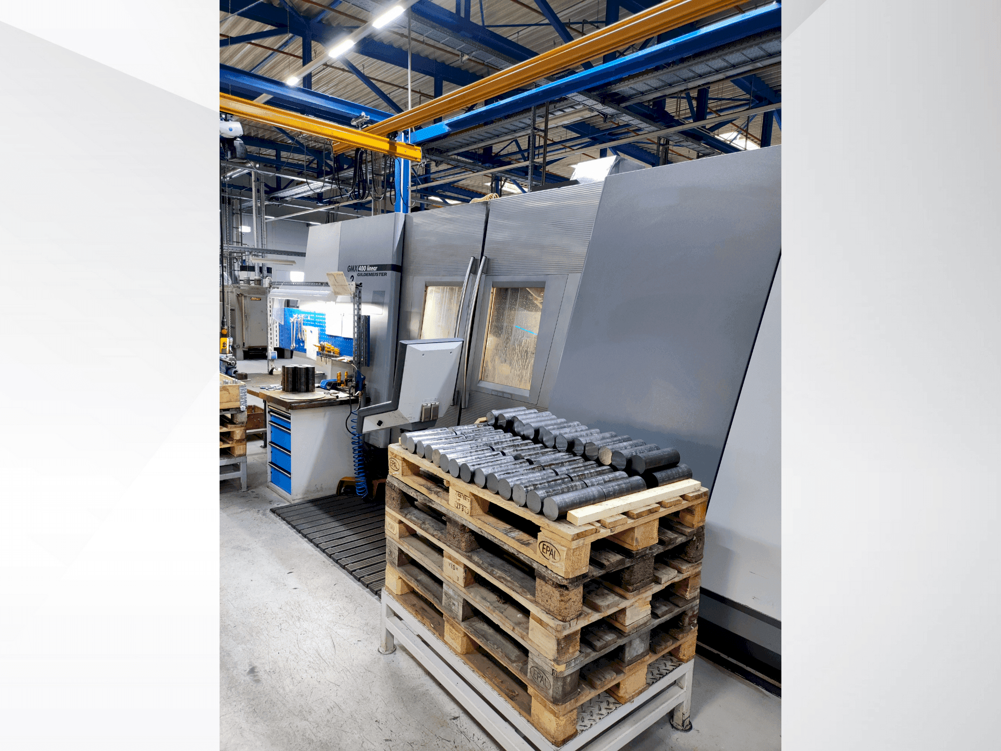 Front view of DMG GMX 400L machine