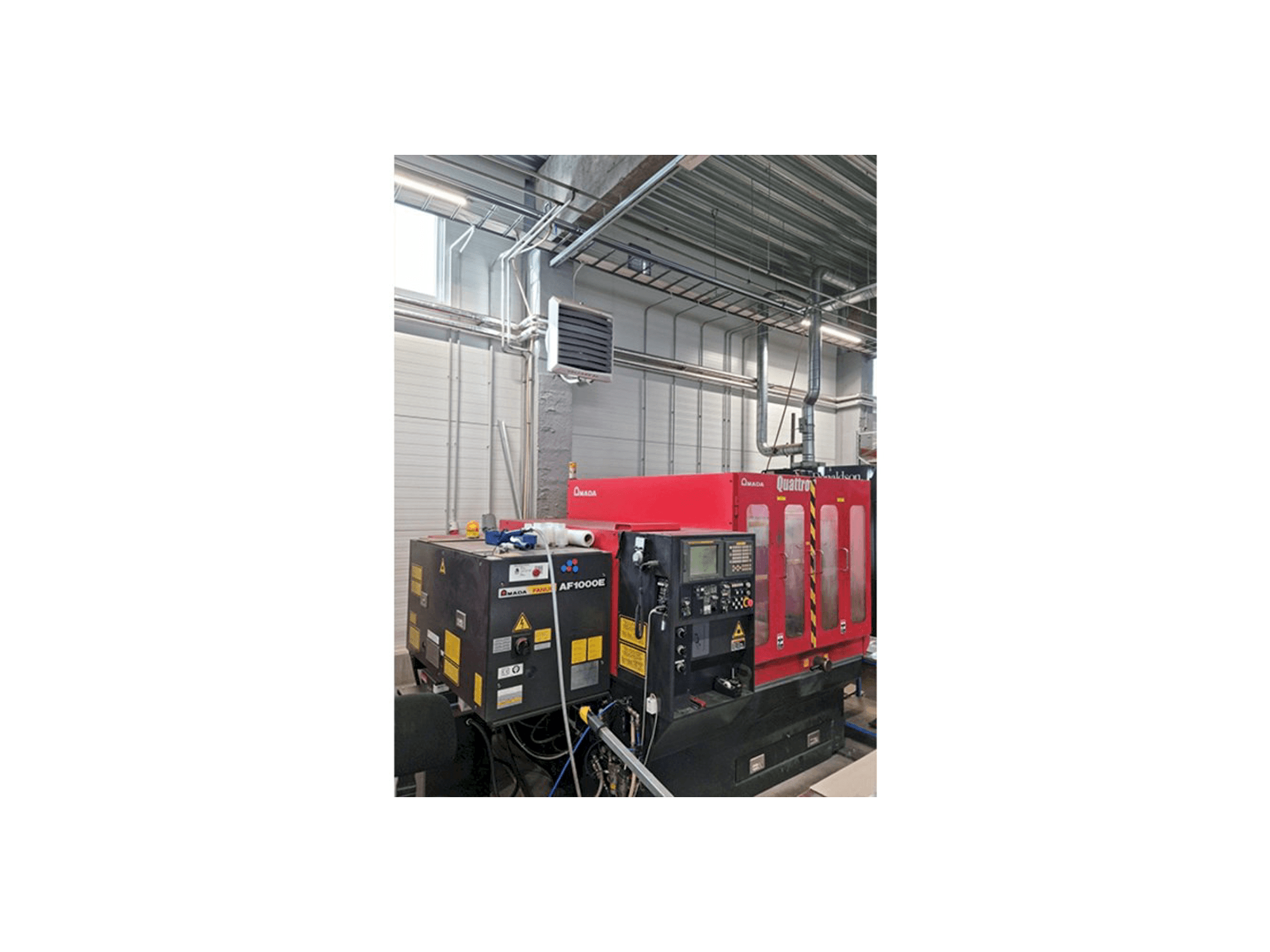 Left side view of AMADA Quattro machine