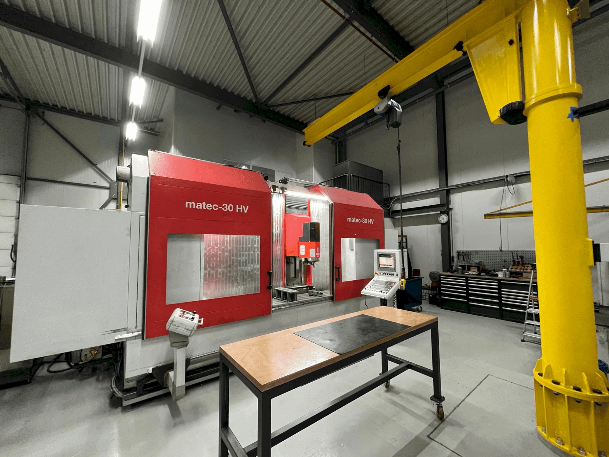 Front view of Matec 30-HV machine