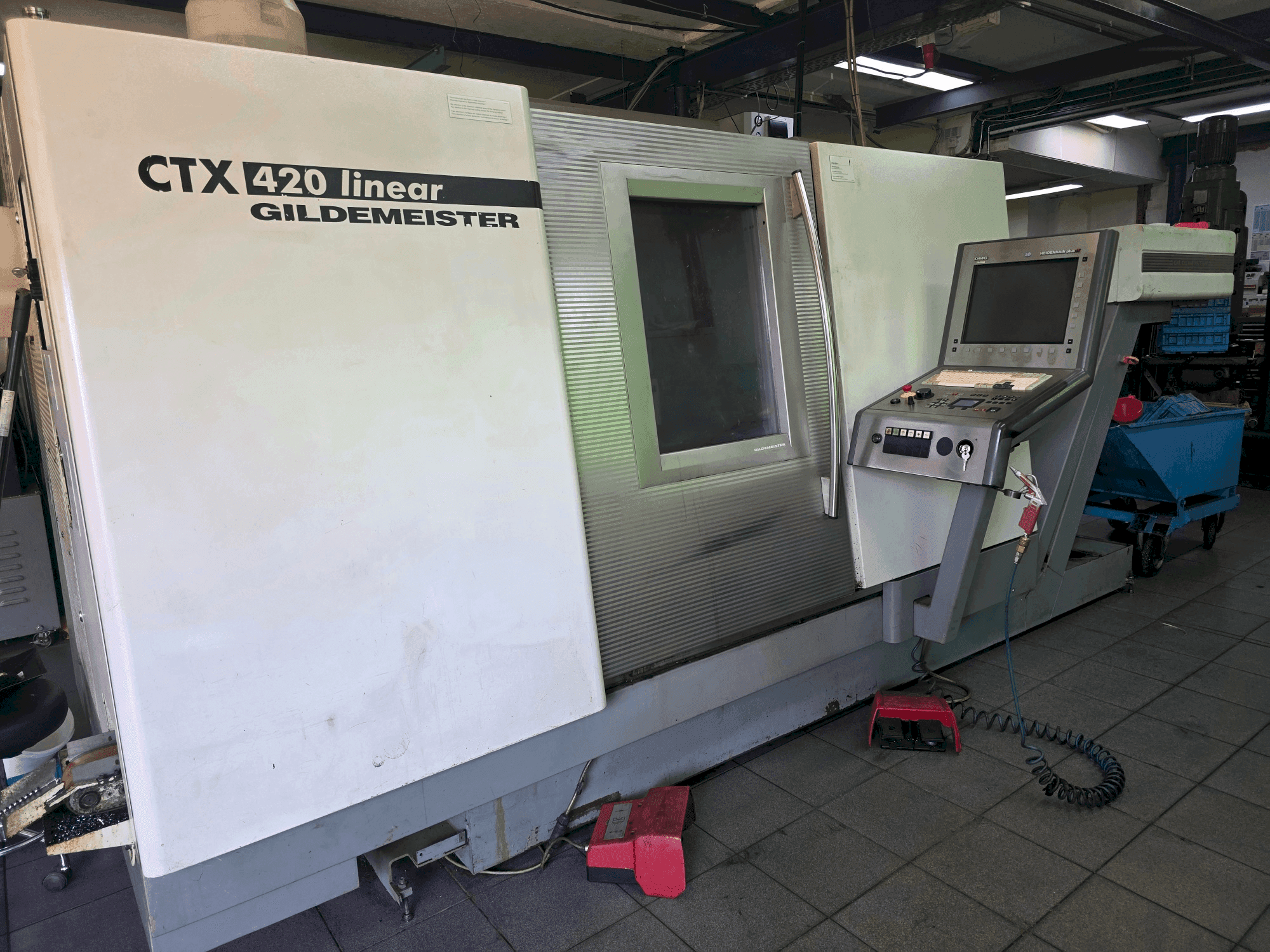 Front view of Gildemeister CTX 420 linear machine