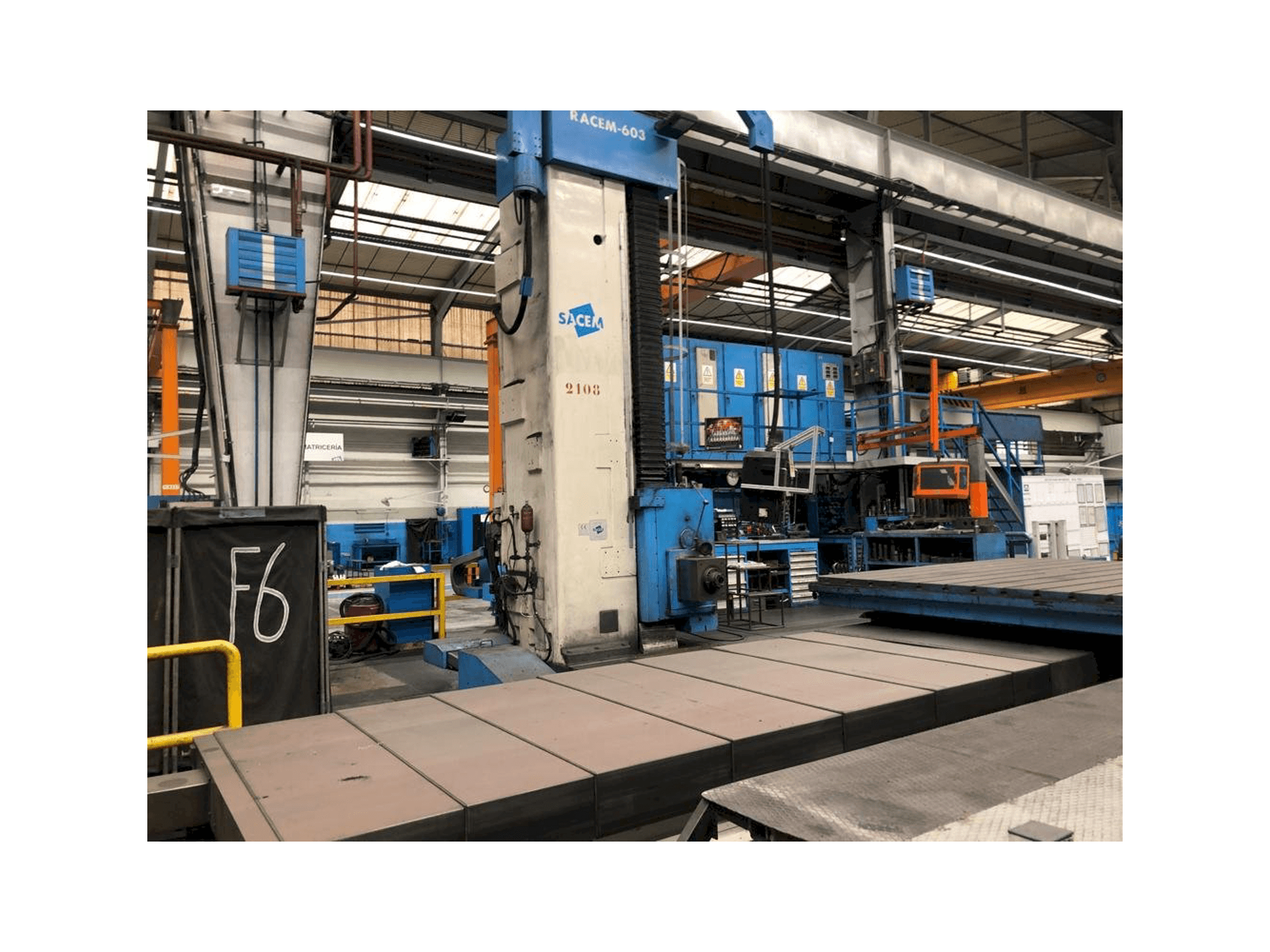 Front view of Sacem Racem-603 machine