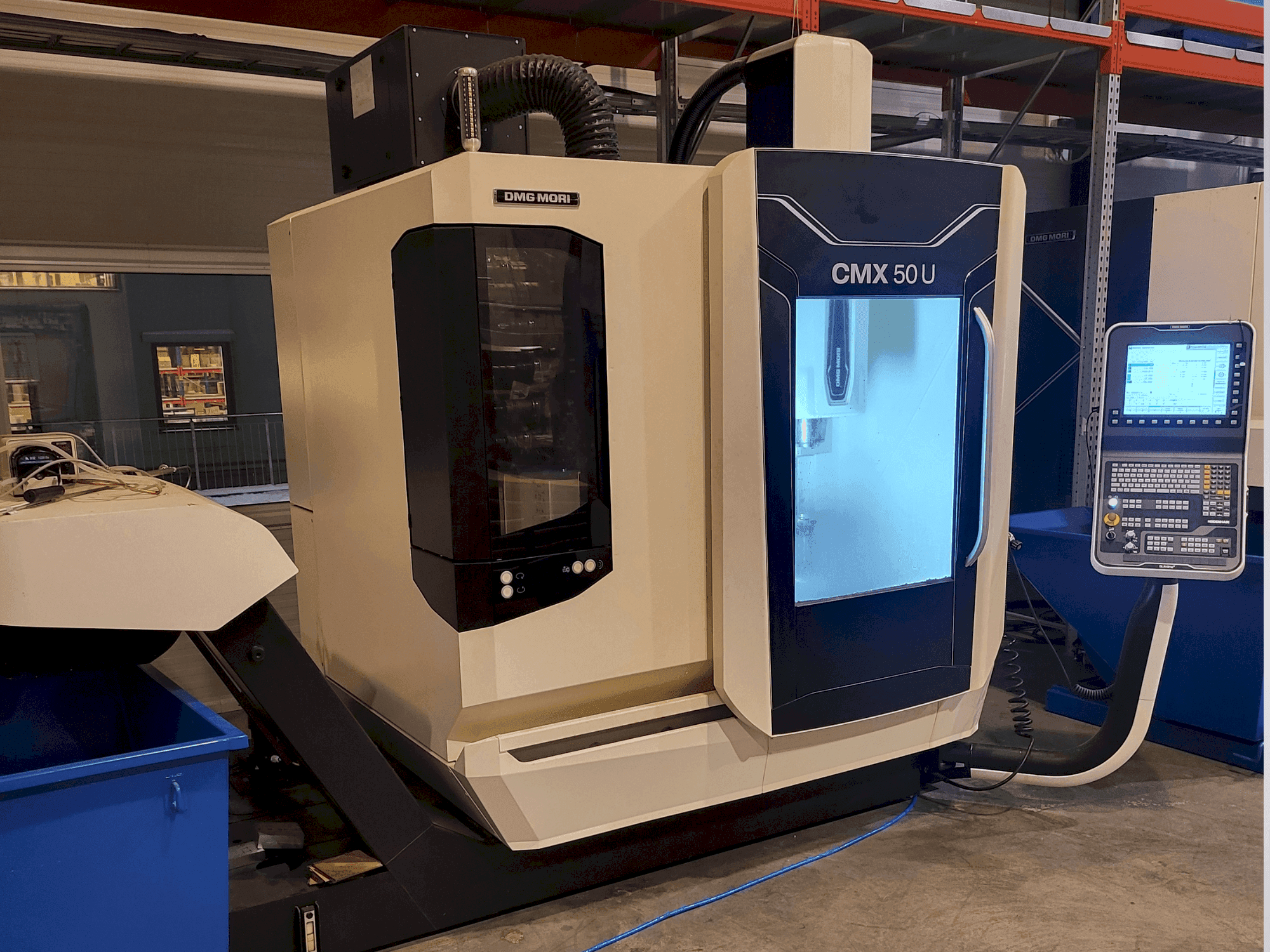 Front view of DMG MORI CMX 50U machine