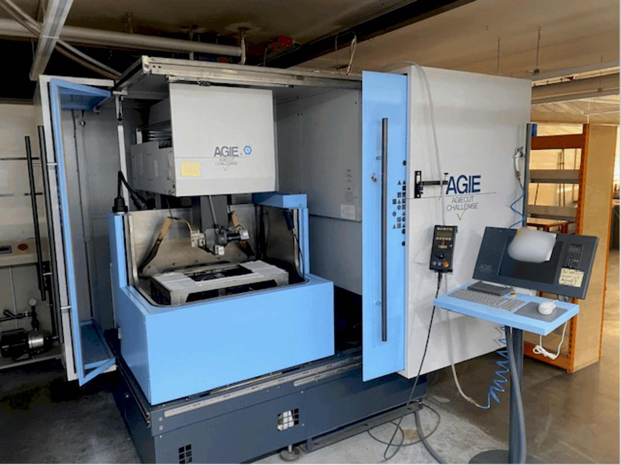 Front view of AGIE Agiecut Challenge V2 machine