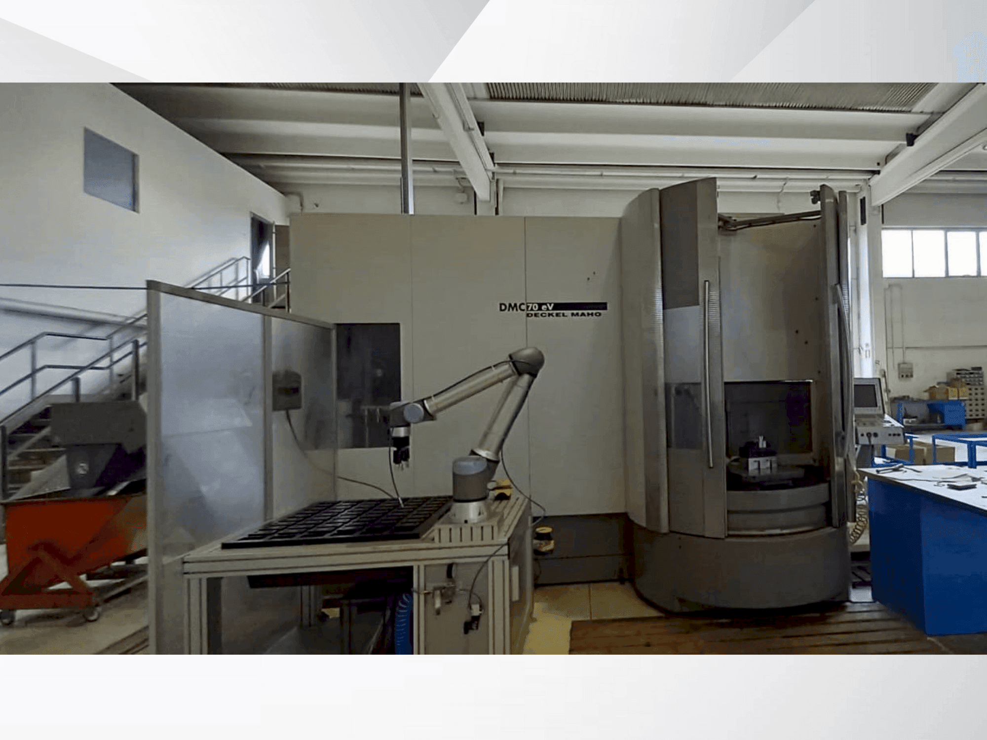 Front view of DECKEL MAHO DMC 70 Evo machine