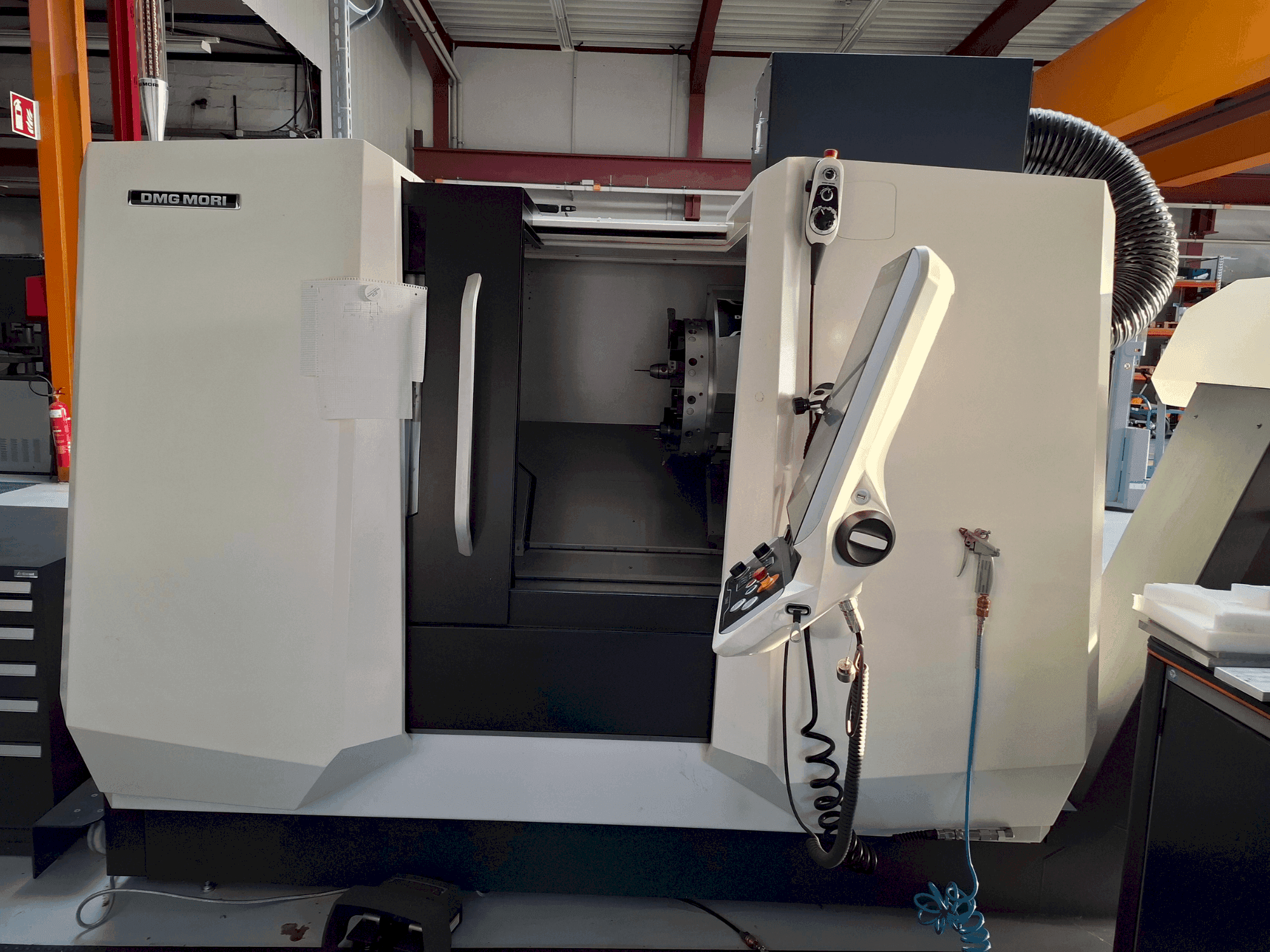 Front view of DMG MORI CLX 350 V3 machine