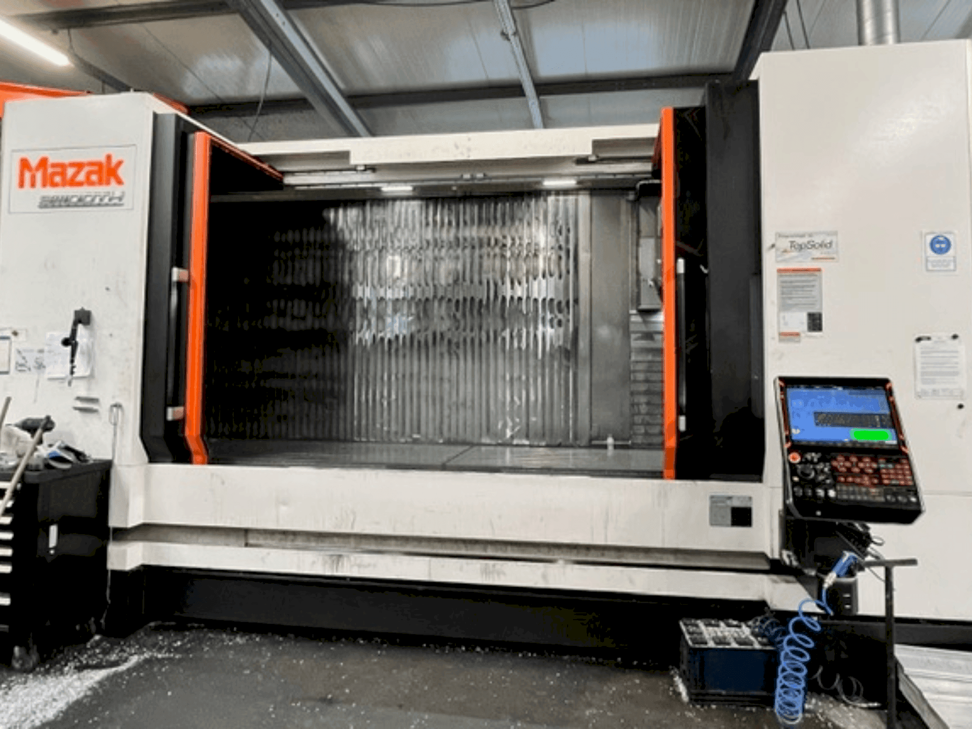 Front view of Mazak VTC 800 machine