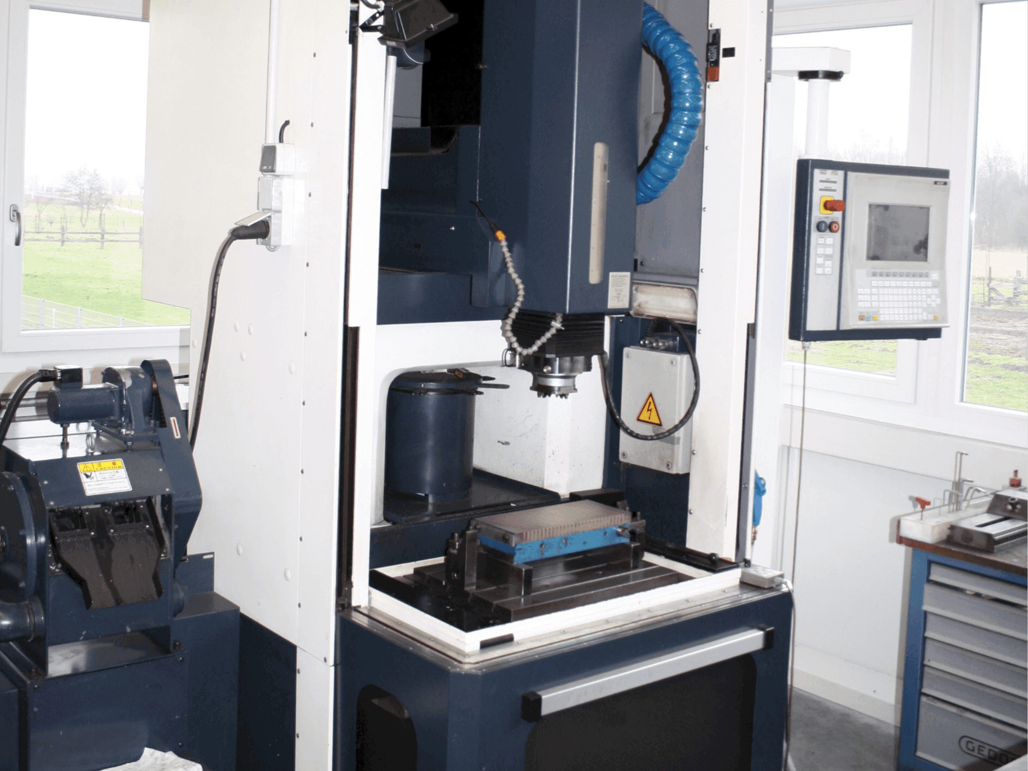 Front view of Makino EDNC 30 machine