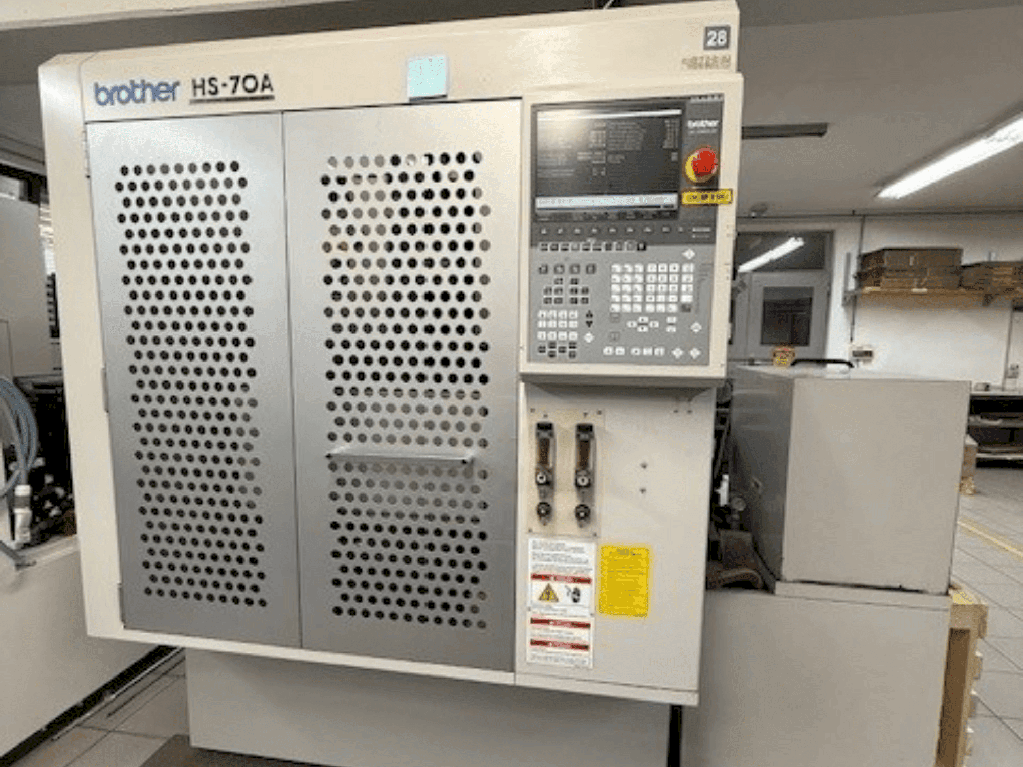 Front view of Brother HS-70A machine