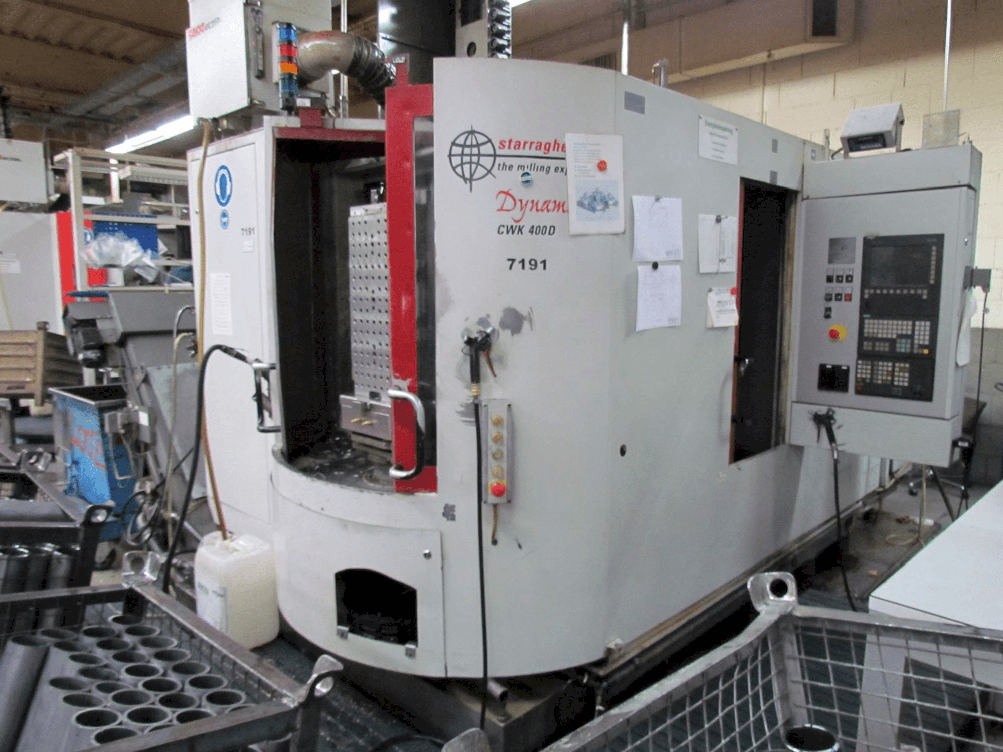 Front view of Heckert CWK 400 D machine