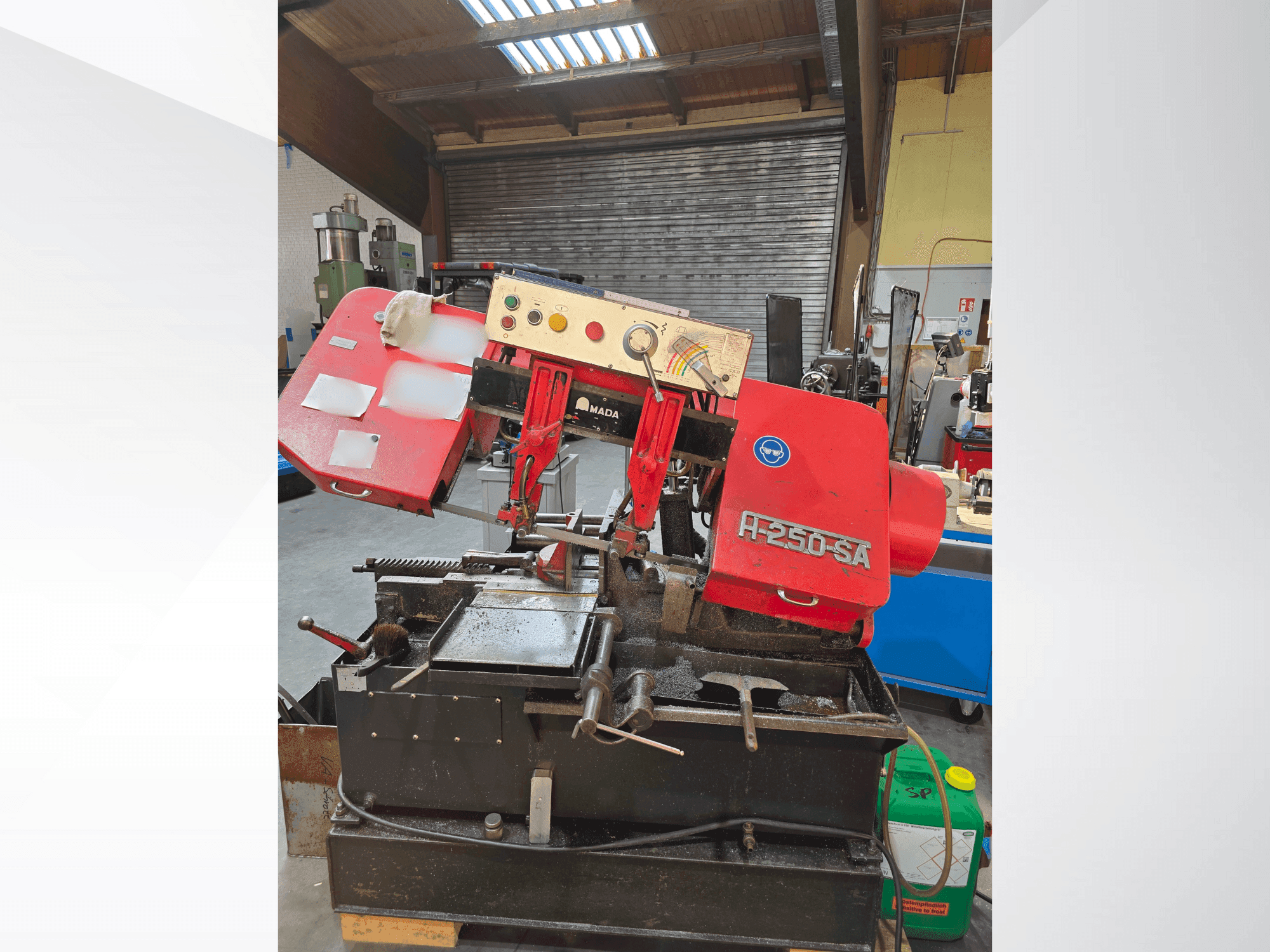 Front view of AMADA H-250SA machine