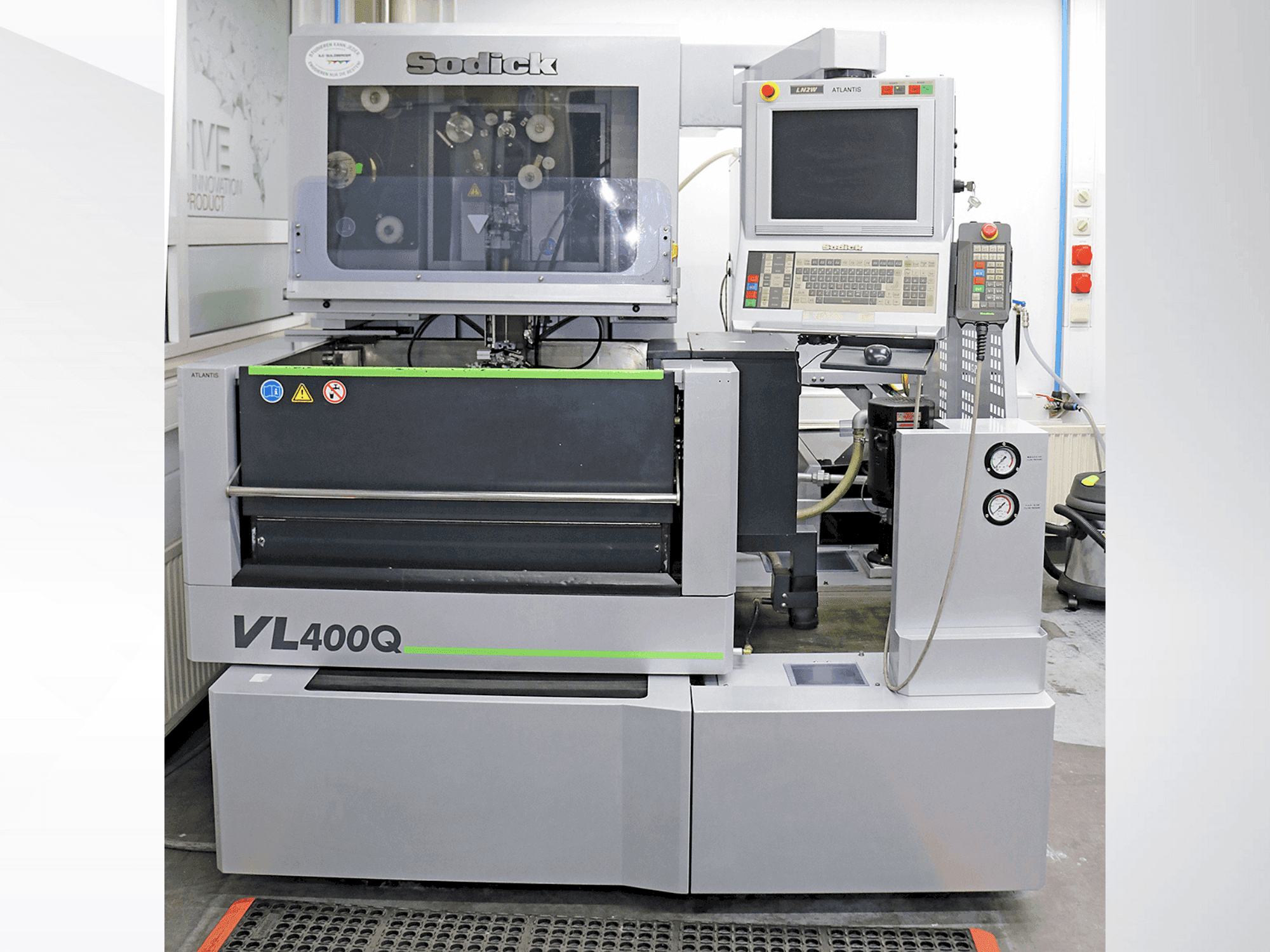 Front view of Sodick VL400Q machine